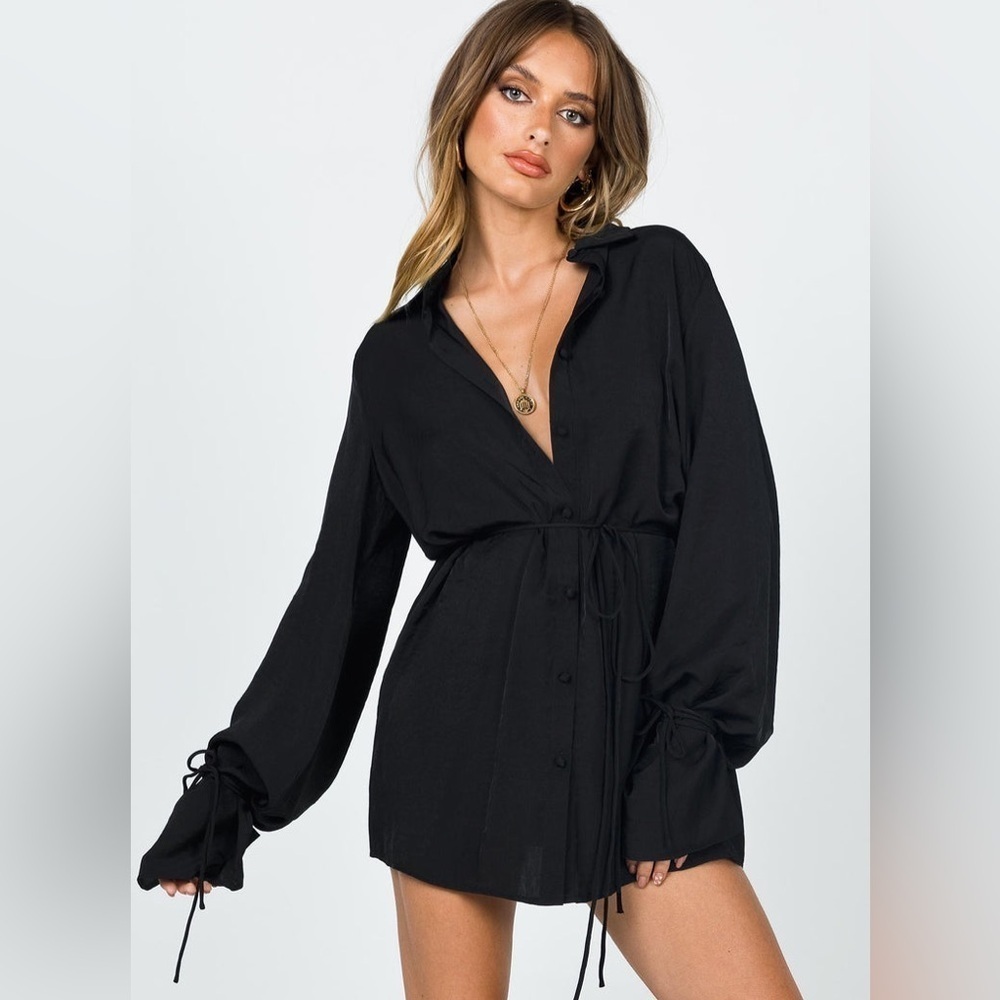 Princess Polly-FORBIDDEN MINI DRESS BLACK